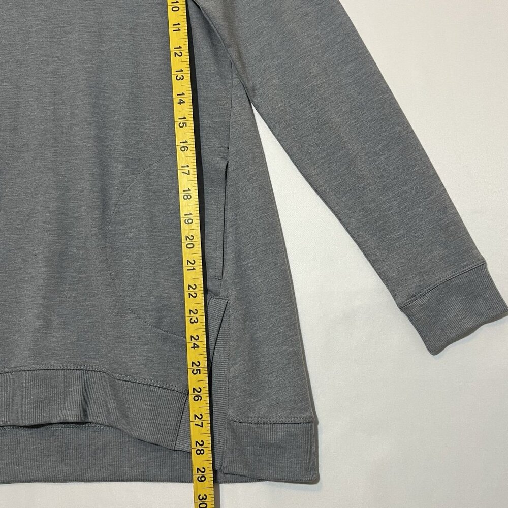 Logo Lounge Women's Top Sweatshirt Gray XS V Neck Pockets Long Sleeves Stretch - Picture 7 of 7